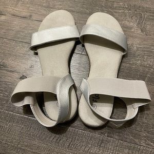 Silver sandals